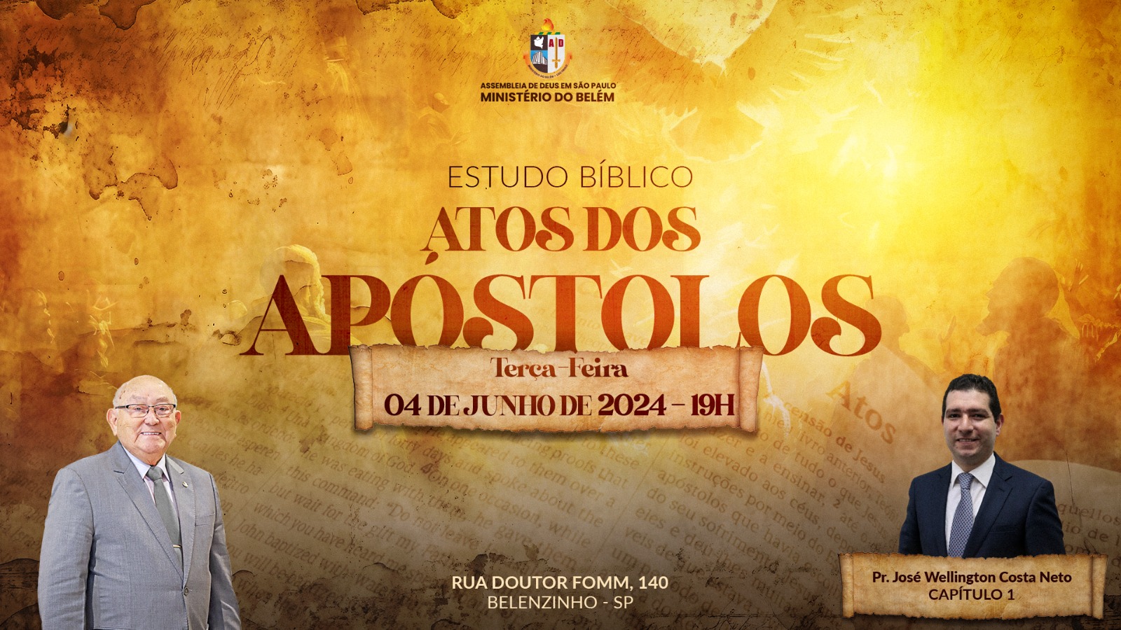 AD Belém inicia Série de Estudo sobre Atos dos Apóstolos