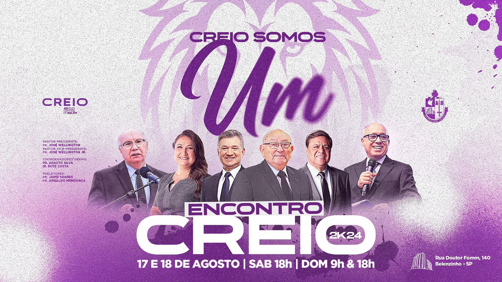 Venha participar do Encontro CREIO AD Belém 2024!